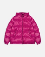 roze puffer jas